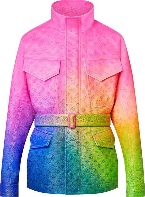 louis vuitton rainbow jacket|louis vuitton checkered jacket.